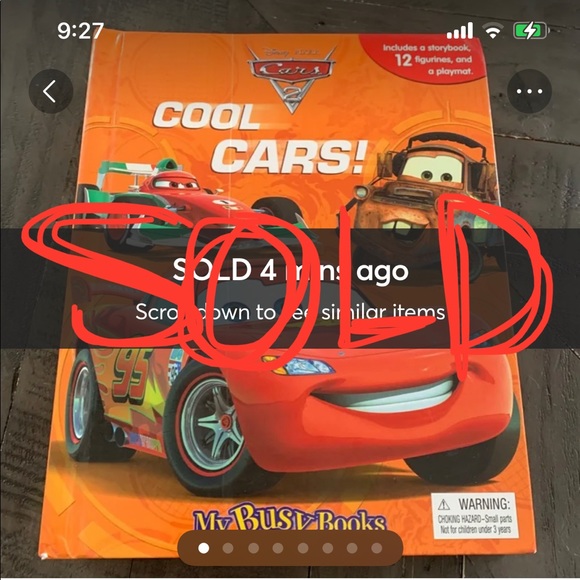 Disney Other - 🚫SOLD❌Disney Cars2 busy book w/12 figurine cars